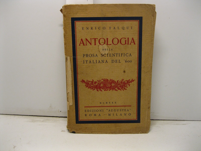 Antologia della prosa scientifica italiana del '600